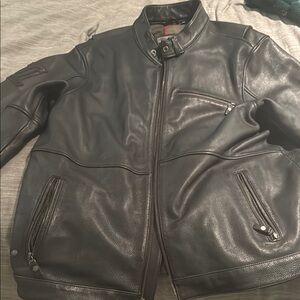 Men's Black Leather Jacket
